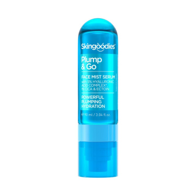 FACE MIST SERUM- PLUMP & GO-POWERFUL PLUMPING HYDRATATION-with 5% HYALORONIC ACID COMPLEX + 1% CICA & ECTOIN