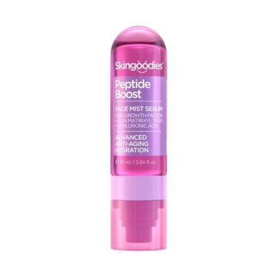 FACE MIST SERUM- PEPTIDE BOOST-ADVANCED ANTI-AGING HYDRATION-with 0.5%  GROWTH FACTOR, 0.5% MATRIXYL 3000 & 0.5% HYALURONIC ACID