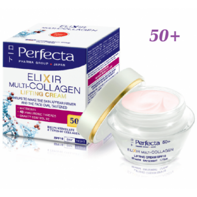 Perfecta Lifting Cream - Day&Night Cream 50+ Spf10 Elixir Multi Collagen