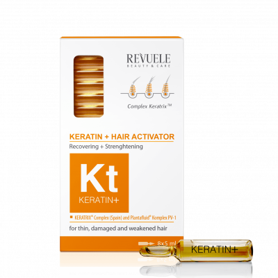 Кeratin+ Ampoules Hair Restoration Activator