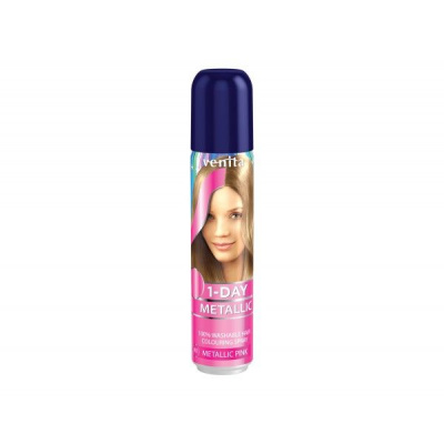 1-Day Metallic Coloruring Hair Spray M1 Metallic Pink Металик Розева