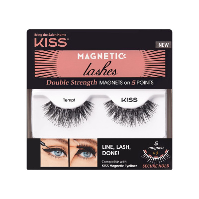 KISS Magnetic Eyeliner LASHES-Double Strenght - TEMPT