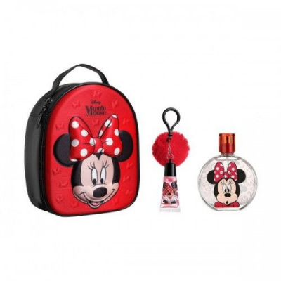 MINNIE ZIP CASE EDT 100 ML + LIP GLOSS WITH POMPOM CHARM - "МИНИ" КОМПЛЕТ ЗА ДЕВОЈЧИЊА - ТОАЛЕТНА ВОДА + СЈАЈ ЗА УСНИ