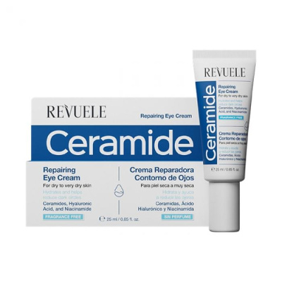 REVUELE CERAMIDE REPAIRING EYE CREAM for DRY to VERY DRY SKIN-FACE & BODY - Корективен, не леплив и брзо апсорбирачки крем за нежната регија околу очите