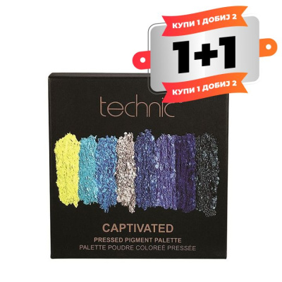 Technic Pressed Pigment Eyeshadow Palette -  Captivated