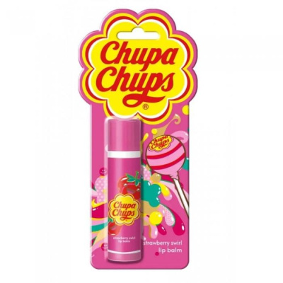 CHUPA-CHUPS-STRAWBERRY SWIRL-LIP BALM- БАЛЗАМ за УСНИ 4g