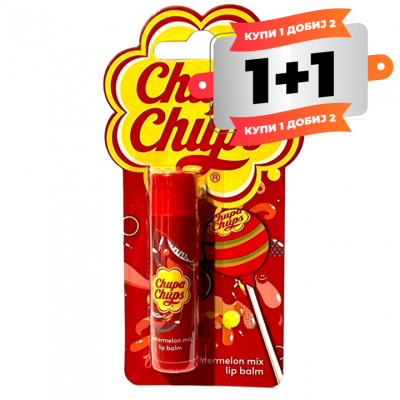 CHUPA-CHUPS-WATERMELON-LIP BALM- БАЛЗАМ за УСНИ 4g