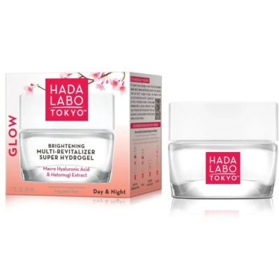 Hada Labo Tokyo - Glow Skin - Multi-Revitalizer Hydrogel Day & Night - Хидратантен гел, дневен и ноќен крем за лице - со комбинирани својства да делува и како крем и како серум 50ml
