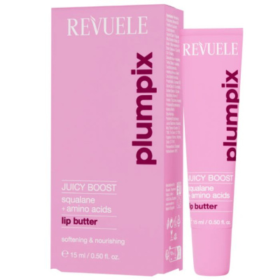 Revuele PLUMPIX-JUICY BOOST-LIP BUTTER- squalane + amino acid acids- Балзам за усни 15ml